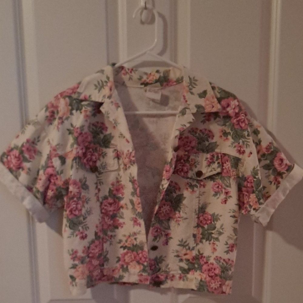 Floral Cropped Jacket